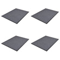 vidaXL PVC Door Mats 4 pcs Gray 35.4x23.6