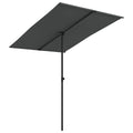 vidaXL Outdoor Parasol with Aluminum Pole 6.6x4.9 Anthracite