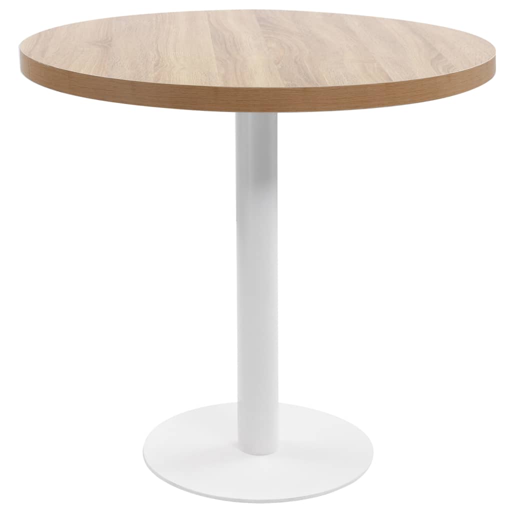 vidaXL Bistro Table Light Brown 31.5 MDF