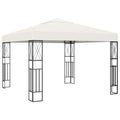 vidaXL Gazebo 9.8x9.8 Cream Fabric