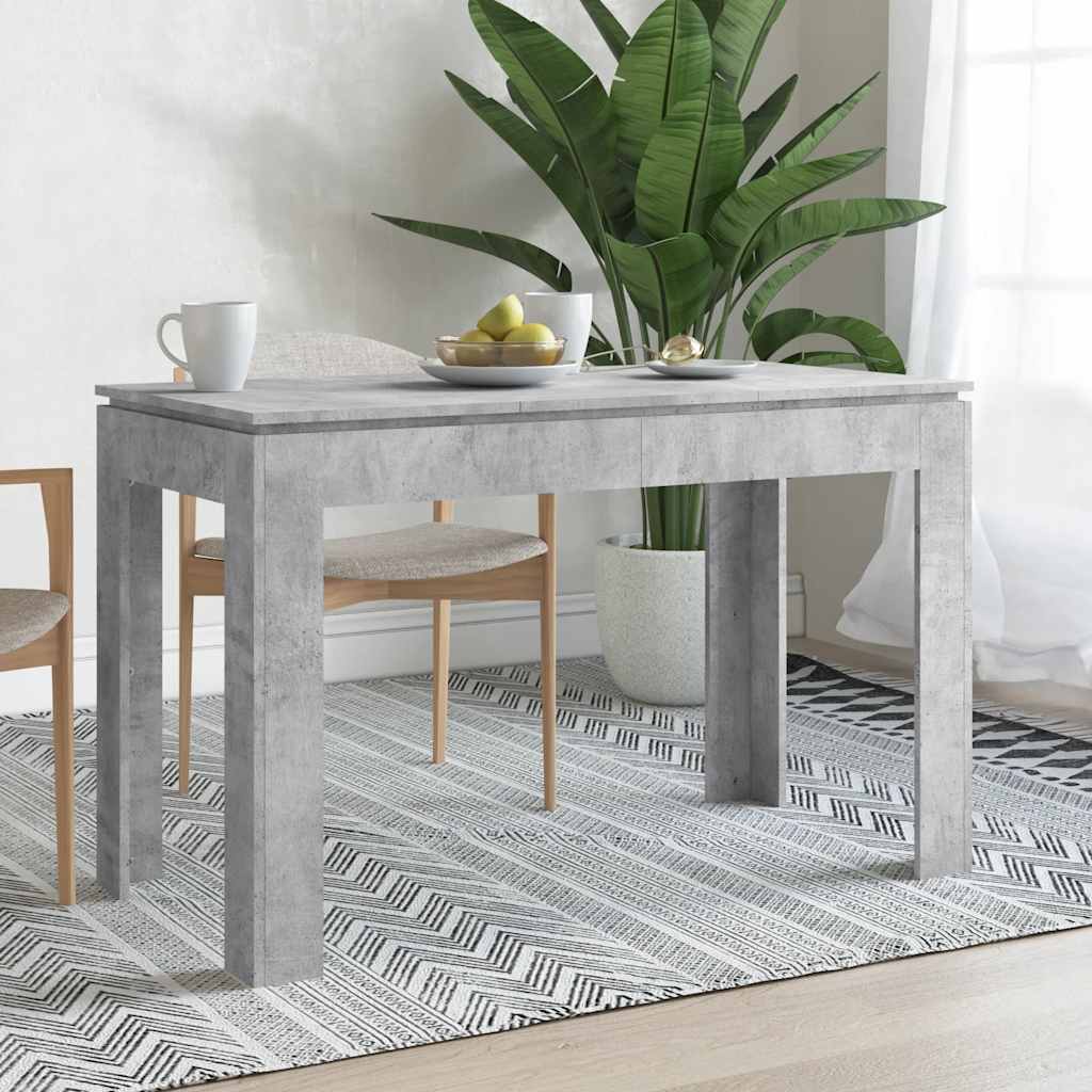 vidaXL Dining Table Concrete Gray 47.2x23.6x29.9 Engineered Wood