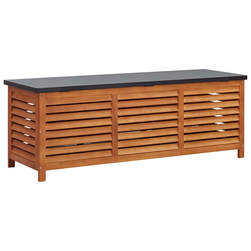 vidaXL Patio Storage Box 59.1x19.7x21.7 Solid Wood Eucalyptus