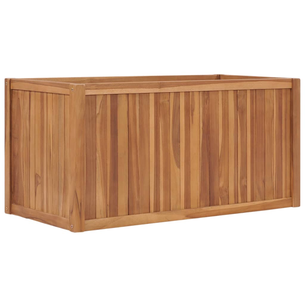 vidaXL Raised Bed 39.4x19.7x19.7 Solid Wood Teak