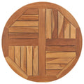 vidaXL Table Top Solid Teak Wood Round 1 27.6
