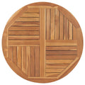 vidaXL Table Top Solid Teak Wood Round 1 35.4