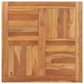 vidaXL Table Top Solid Teak Wood 27.6x27.6x1