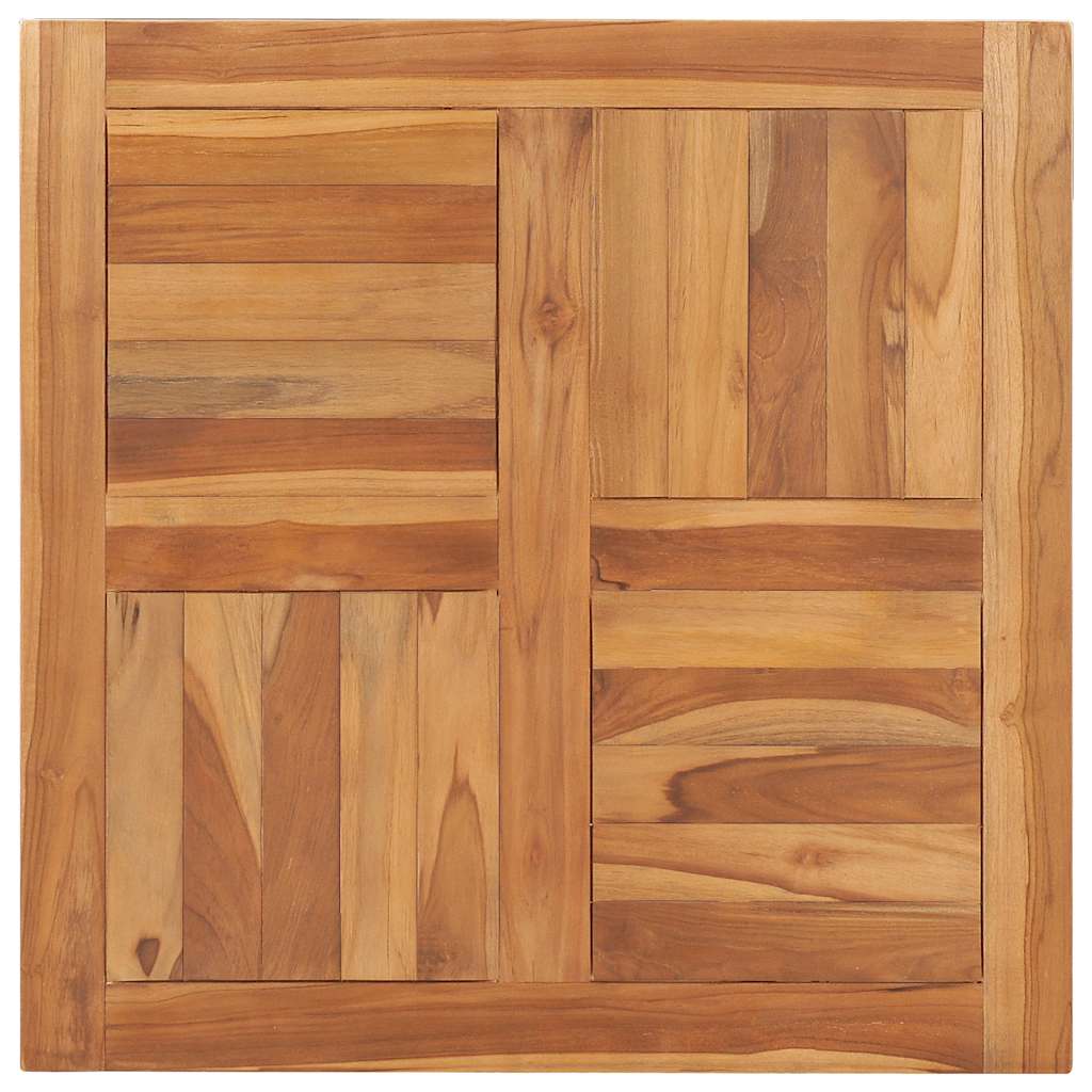 vidaXL Table Top Solid Teak Wood 27.6x27.6x1
