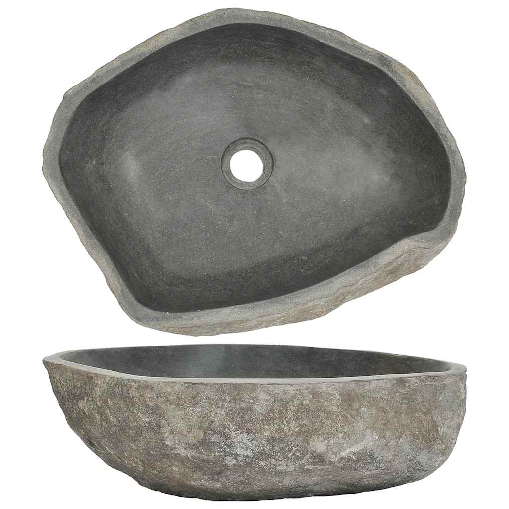vidaXL Basin River Stone Oval 17.7''-20.9''