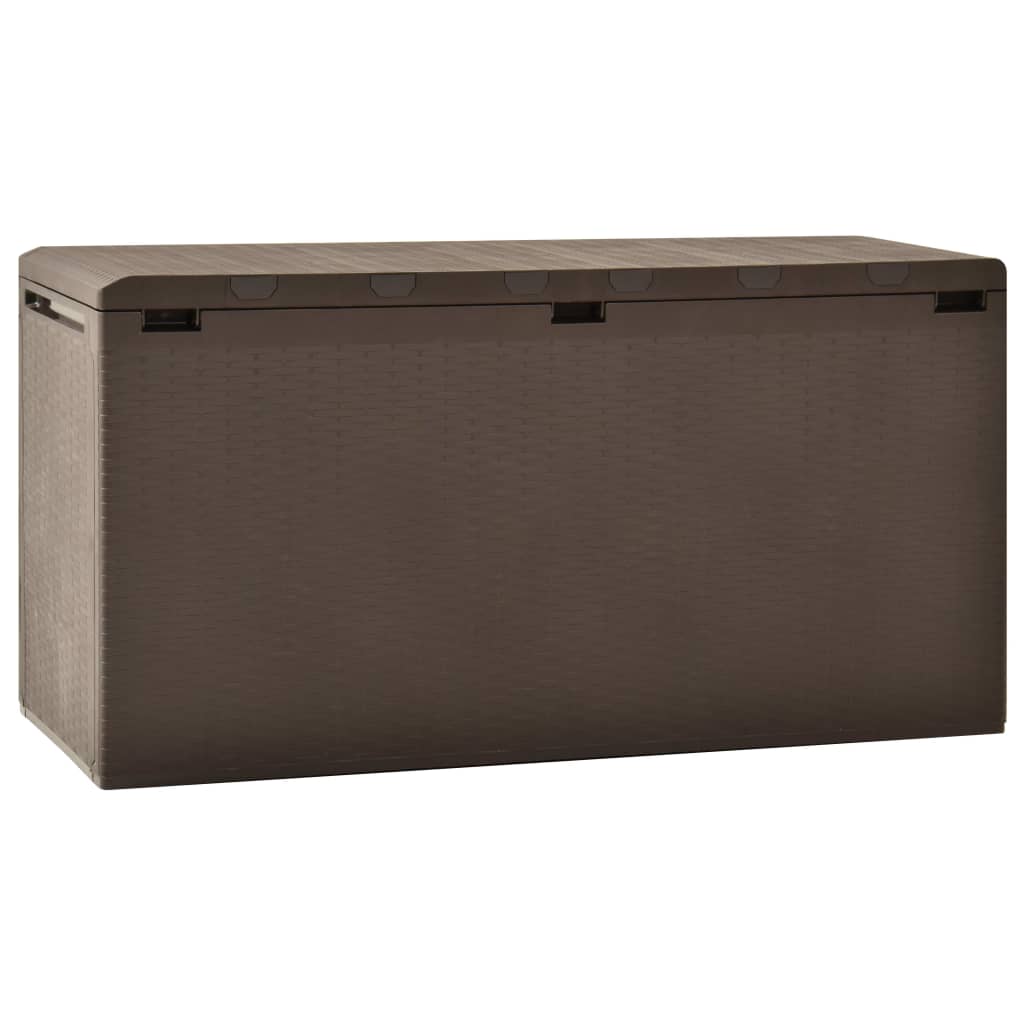 vidaXL Patio Storage Box Brown 44.9x18.5x23.6