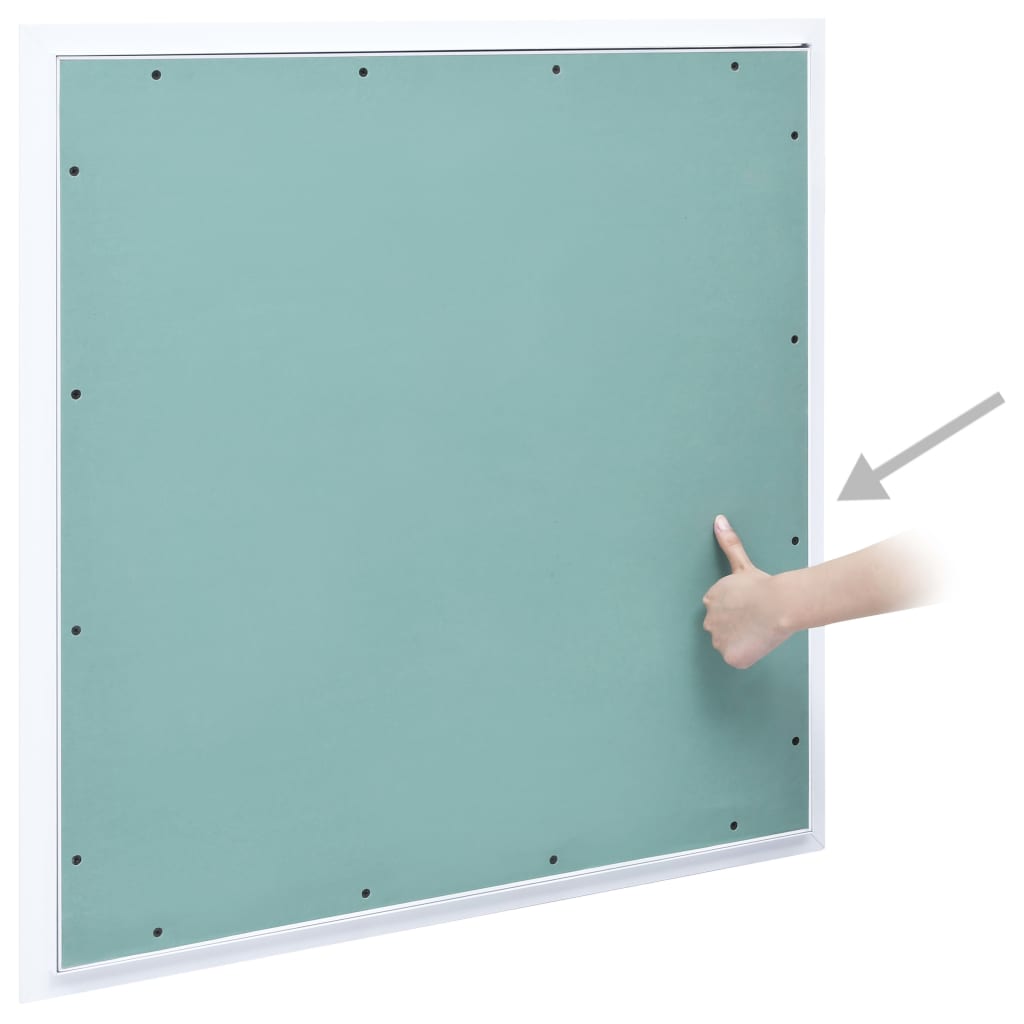 vidaXL Access Panel with Aluminum Frame and Plasterboard 19.7''x19.7''
