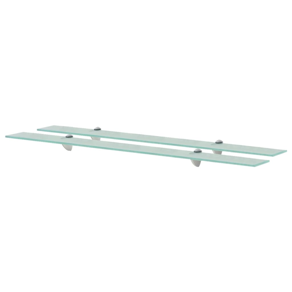 vidaXL Floating Shelves 2 pcs Glass 39.4x7.9 0.3