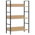 vidaXL 3-Layer Book Shelf Oak 60x27.6x90.5 cm Engineered Wood