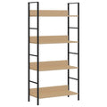 vidaXL 4-Layer Book Shelf Oak 23.6x10.9x49 Engineered Wood