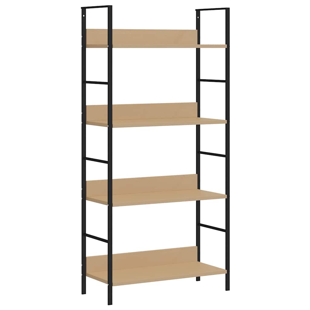 vidaXL 4-Layer Book Shelf Oak 23.6x10.9x49 Engineered Wood
