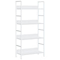 vidaXL 4-Layer Book Shelf White 60x27.6x124.5 cm Engineered Wood
