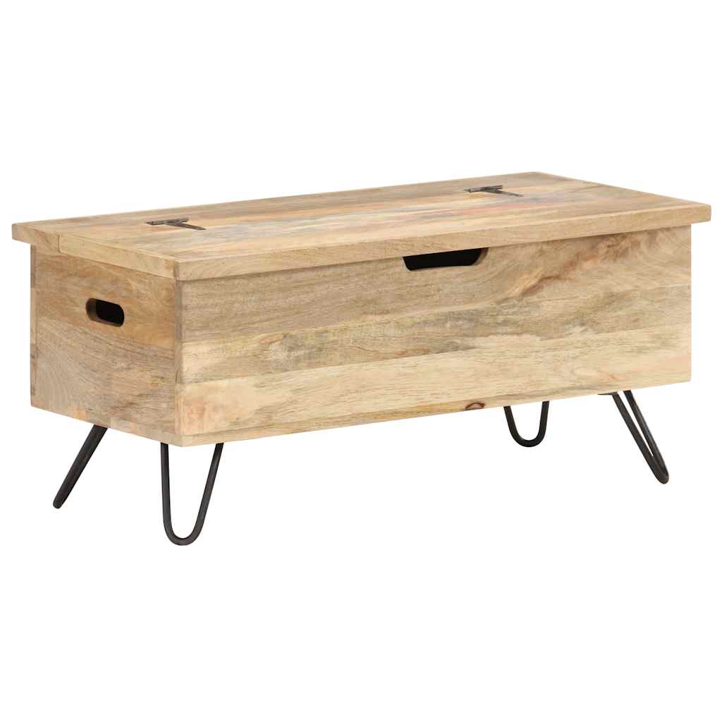 vidaXL Chest 35.4x15.7x17.7 Solid Mango Wood