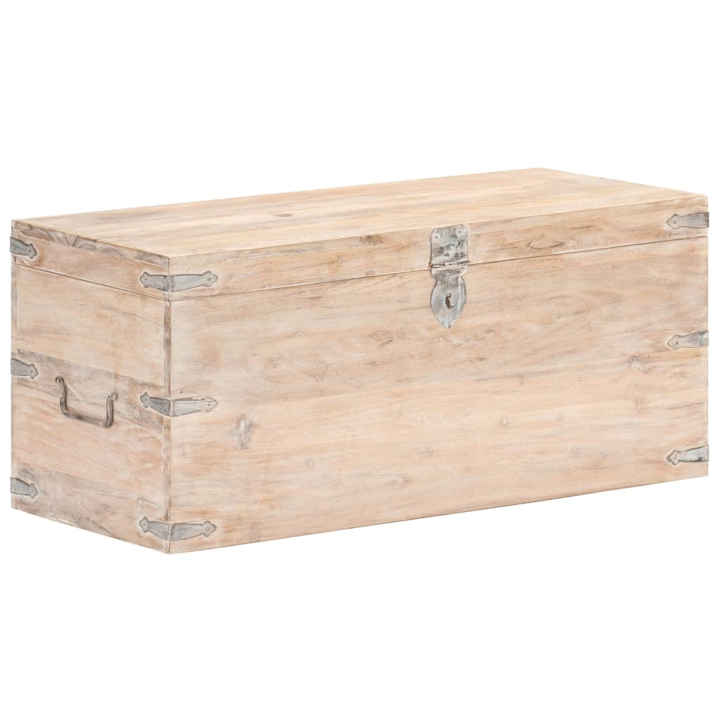 vidaXL Chest 35.4x15.7x15.7 Solid Acacia Wood