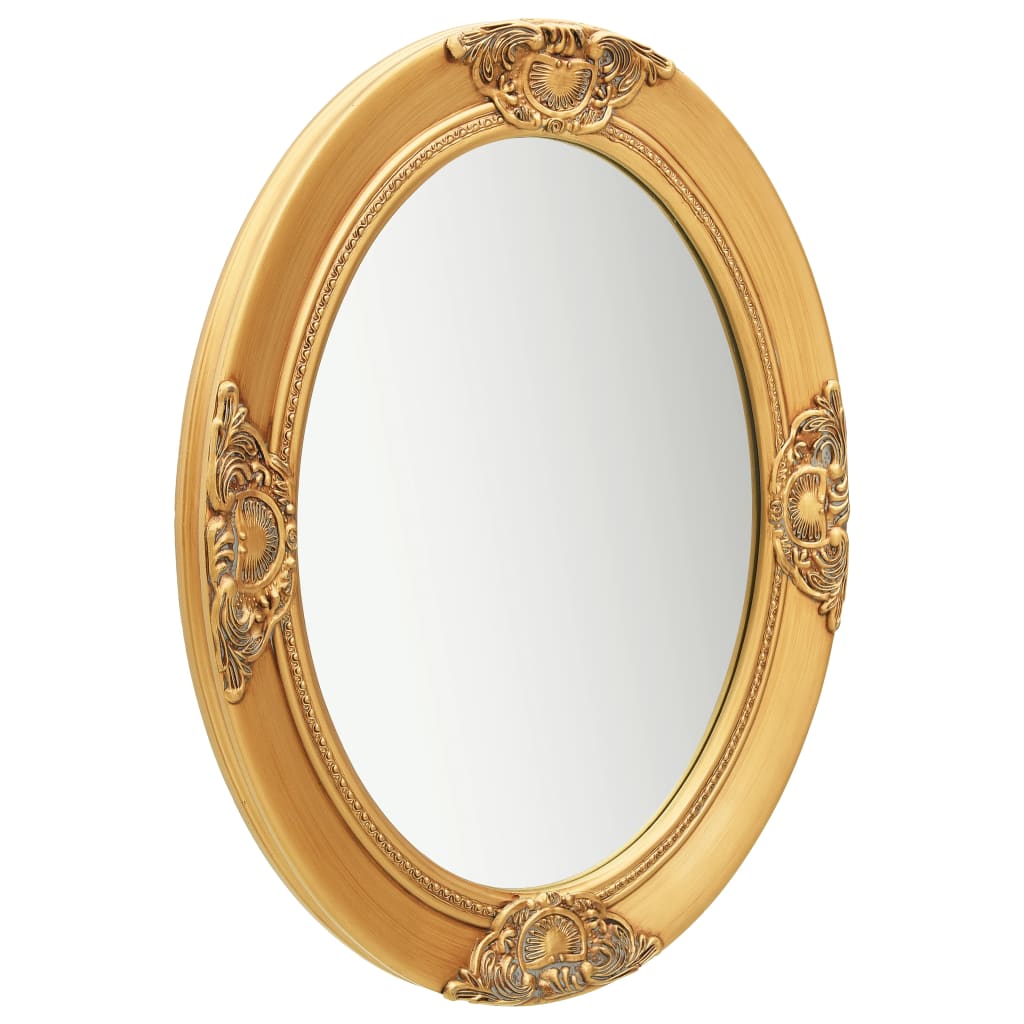 Vidaxl Wall Mirror Baroque Style 19.7&quot;X23.6&quot; Gold