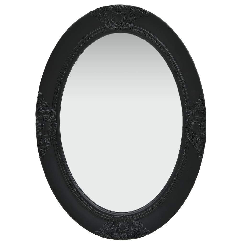 Vidaxl Wall Mirror Baroque Style 19.7&quot;X27.6&quot; Black