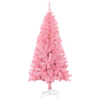 Vidaxl Pink Artificial Christmas Tree With Stand, 5Ft. Tall - Durable Pvc Material - Suitable For Indoor And Outdoor Christmas Decoration - Economical And Reusable
