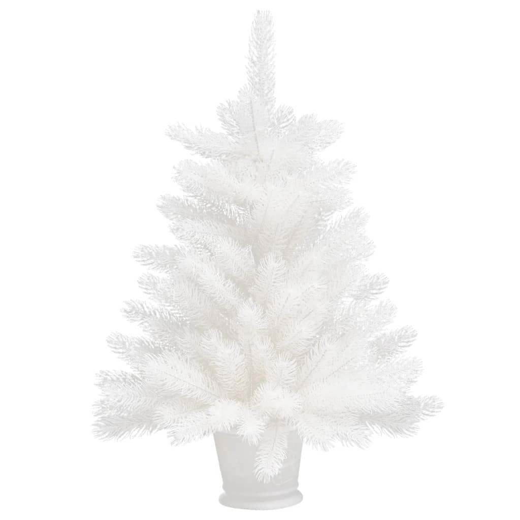 'Vidaxl 2Ft White Artificial Christmas Tree With Lifelike Pe Needles - Suitable For Indoor And Outdoor Use, Providing Stable, Economical Festive Decor