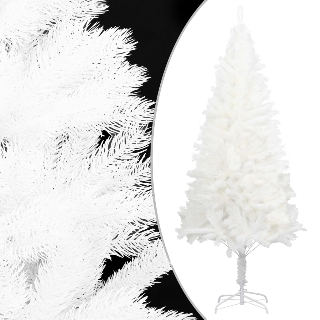 Vidaxl Artificial Christmas Tree With Stand Home Living Room Office Garden Christmas Ornament Decor Xmas Holiday Decoration White 5 Ft Pe