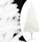 Vidaxl 7Ft Lifelike Artificial Christmas Tree With Adjustable Branches, Weather-Resistant For Indoor & Outdoor Use, Economical Choice - White