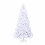 Vidaxl Artificial Christmas Tree With Thick Branches White 6 Ft Pvc