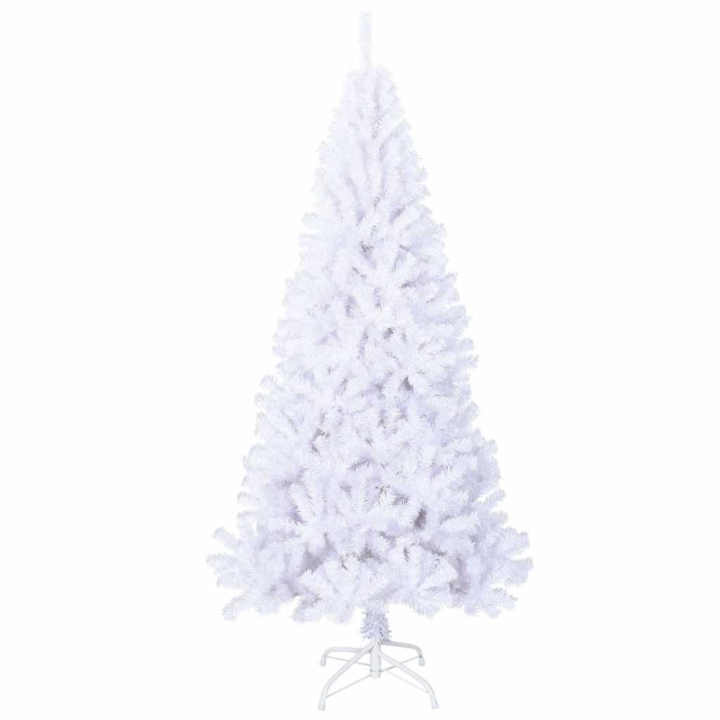 Vidaxl Artificial Christmas Tree With Thick Branches White 6 Ft Pvc