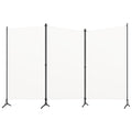 vidaXL 3-Panel Room Divider Cream White 102.4''x70.9''