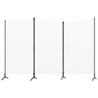 vidaXL 3-Panel Room Divider Cream White 102.4''x70.9''