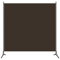 vidaXL 1-Panel Room Divider Brown 68.9x70.9