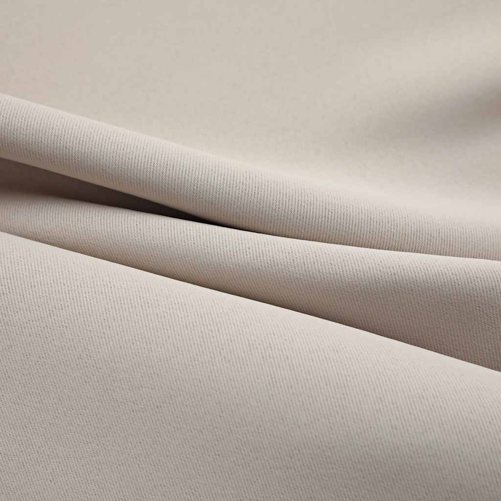 Vidaxl Beige Blackout Curtains With Rings, Simple Elegant Design, 2 Pcs Set, Resistant Fabric, 37"X95", Light Blocking, Machine Washable