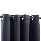 Vidaxl Elegantly Designed Blackout Curtains With Rings - Easy Installation, Light Blocking, Machine Washable - Anthracite, 54"X84", 100% Polyester, 2 Pcs