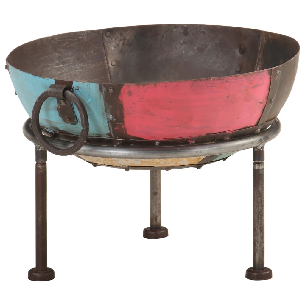 vidaXL Colourful Rustic Fire Pit  40 cm Iron