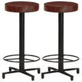 vidaXL Bar Stools 2 pcs 26 Real Leather