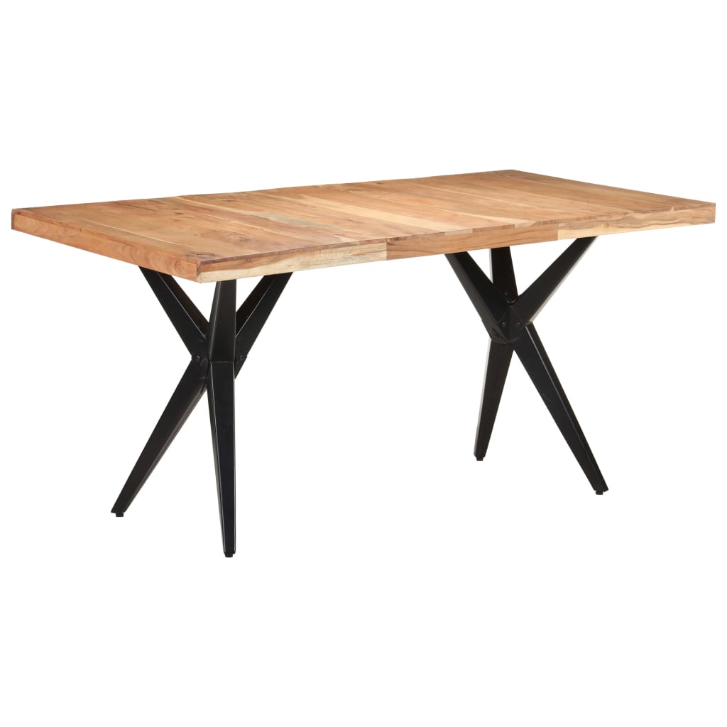 vidaXL Dining Table 63x31.5x29.9 Solid Acacia Wood