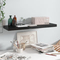 vidaXL Floating Wall Shelf High Gloss Black 31.5''x9.3''x1.5'' MDF
