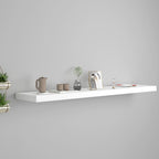 vidaXL Floating Wall Shelf White 47.2''x9.3''x1.5'' MDF