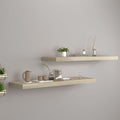 vidaXL Floating Wall Shelves 2 pcs Oak 35.4''x9.3''x1.5'' MDF