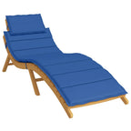vidaXL Sun Lounger Cushion Royal Blue Oxford Fabric