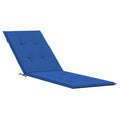 vidaXL Deck Chair Cushion Royal Blue (29.5+41.3)x19.7x1.2