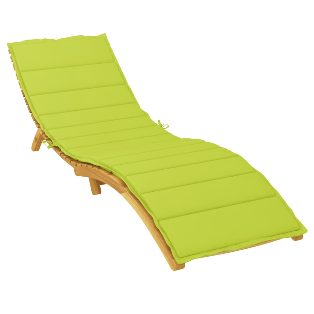 Vidaxl Bright Green Sun Lounger Cushion - Versatile Comfortable Indoor And Outdoor Seating Pad - Water-Resistant, Breathable, 78.7&quot;X27.6&quot;X1.2&quot; Oxford Fabric Cushion