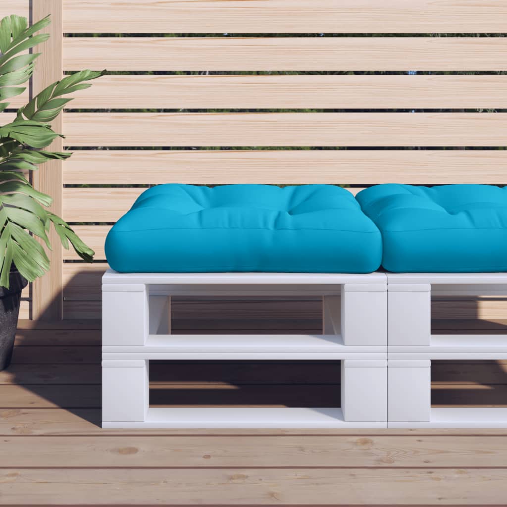 vidaXL Pallet Cushion Blue 19.7x19.7x4.7 Fabric