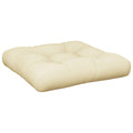 vidaXL Pallet Sofa Cushion Cream 23.6x23.6x3.9