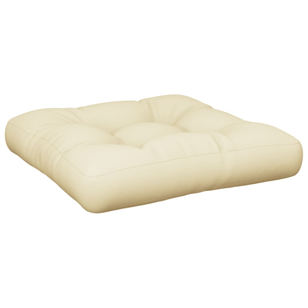 vidaXL Pallet Sofa Cushion Cream 23.6x23.6x3.9