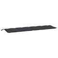 vidaXL Garden Bench Cushion Black 78.7''x19.7''x2.8'' Fabric