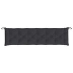 vidaXL Garden Bench Cushion Black 78.7''x19.7''x2.8'' Fabric