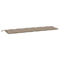 Vidaxl Garden Bench Cushion Taupe 78.7'X19.7'X2.8' Fabric