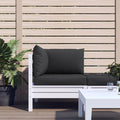 vidaXL Pallet Sofa Cushions 3 pcs Black Fabric